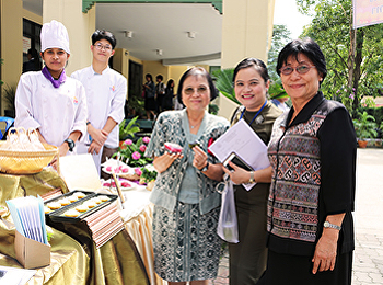 งานจัดแสดงโครงงานวิชาขนมไทย
จากนักศึกษาสาขาวิชาคหกรรมศาสตร์