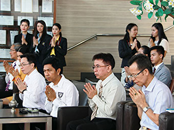 คณบดีคณะวิทยาศาสตร์ฯ เข้าร่วมพิธีทำบุญ
เนื่องใน 