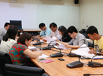 ประชุมการงานก่อสร้างอาคารวิทยาศาสตร์