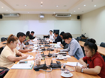 ประชุมการติดตามงานก่อสร้างอาคารวิทยาศาสตร์