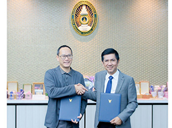 คณบดีคณะวิทยาศาสตร์ฯ
ร่วมเป็นพยานลงนามบันทึกข้อตกลงความร่วมมือทางวิชาการ
ระหว่างมหาวิทยาลัยราชภัฏสวนสุนันทา กับ
บริษัท เอ็ม เอฟ อี ซี จำกัด (มหาชน)