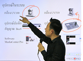 คณาจารย์คณะวิทยาศาสตร์ฯ
อบรมการใช้งานห้องเรียนอัจฉริยะ (Smart
Class Room)