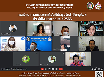 คณะวิทยาศาสตร์และเทคโนโลยีประชุมจัดลำดับครุภัณฑ์
ประจำปีงบประมาณ พ.ศ.2566