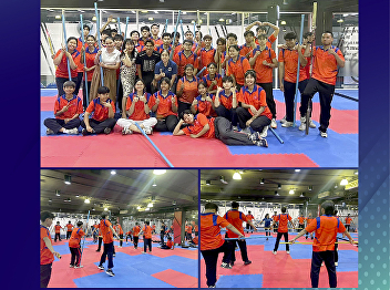 Department of Sports Science and Health
organize a project called Circuit
training and HIIT for personal trainers
On 11 - 12 March 2024 Lecturer
Chaturaphut Busara, Lecturer in the
Department of Sports Science and Health
Faculty of Science and Technology