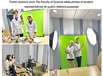 Public relations work The Faculty of
Science takes photos of student
representatives for public relations
purposes