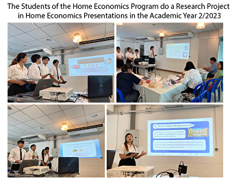 The Students of the Home Economics
Program do a Research Project in Home
Economics Presentations in the Academic
Year 2/2023