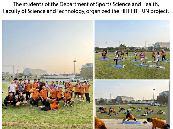 The students of the Department of Sports
Science and Health, Faculty of Science
and Technology, organized the HIIT FIT
FUN project.
