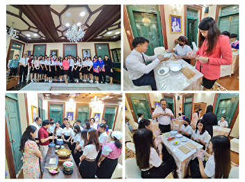 The Student Affairs and Arts and Culture
Department of the Faculty of Science and
Technology, in collaboration with the
Office of Arts and Culture, Suan
Sunandha Rajabhat University, organized
a project to promote student learning
about the Suan Sunandha