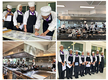 The Department of Home Economics,
Faculty of Science and Technology,
participated in the National Skills
Standards Test for Thai Cuisine Chef
Level 1, Batch 3.