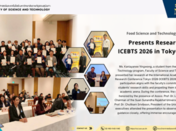 Food Science and Technology Student
Presents Research at ICEBTS 2026 in
Tokyo, Japan