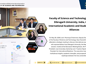 Faculty of Science and Technology Meets
with Dibrugarh University, India, to
Forge International Academic and Student
Exchange Alliances